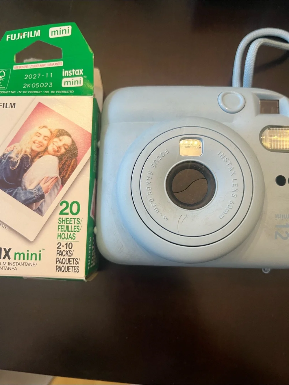 Fujifilm Instax Mini 12 Instant Camera - Pale Blue